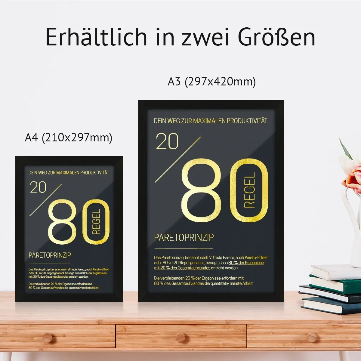 Kunstdruck Poster mit Heißfolienprägung - 20/80