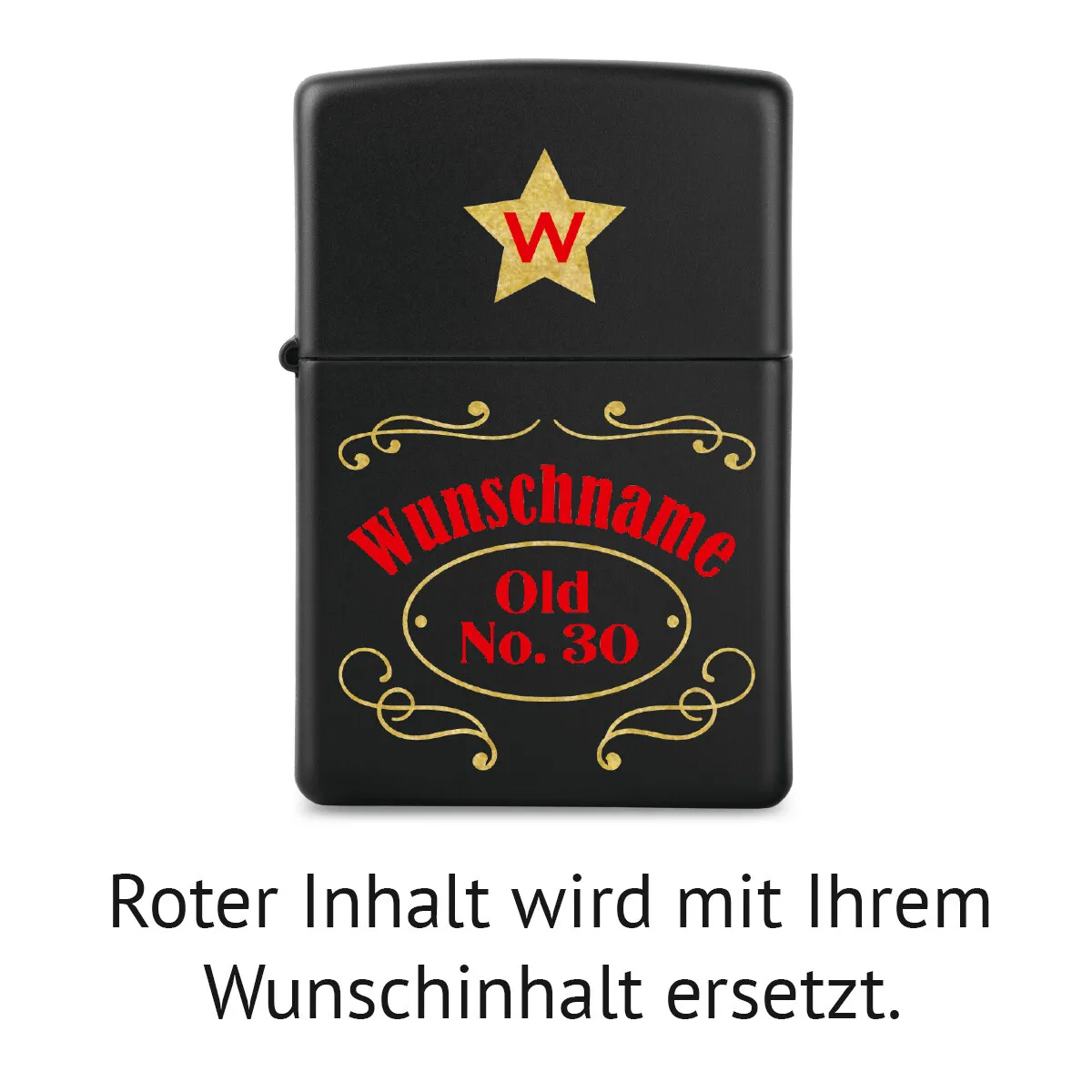 Zippo Sturmfeuerzeug Mattschwarz - Old No.