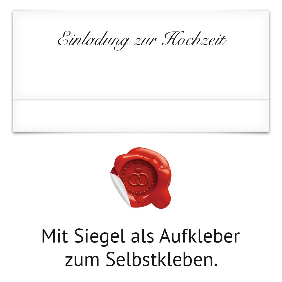 Hochzeit Einladungskarten - Rosenbrief