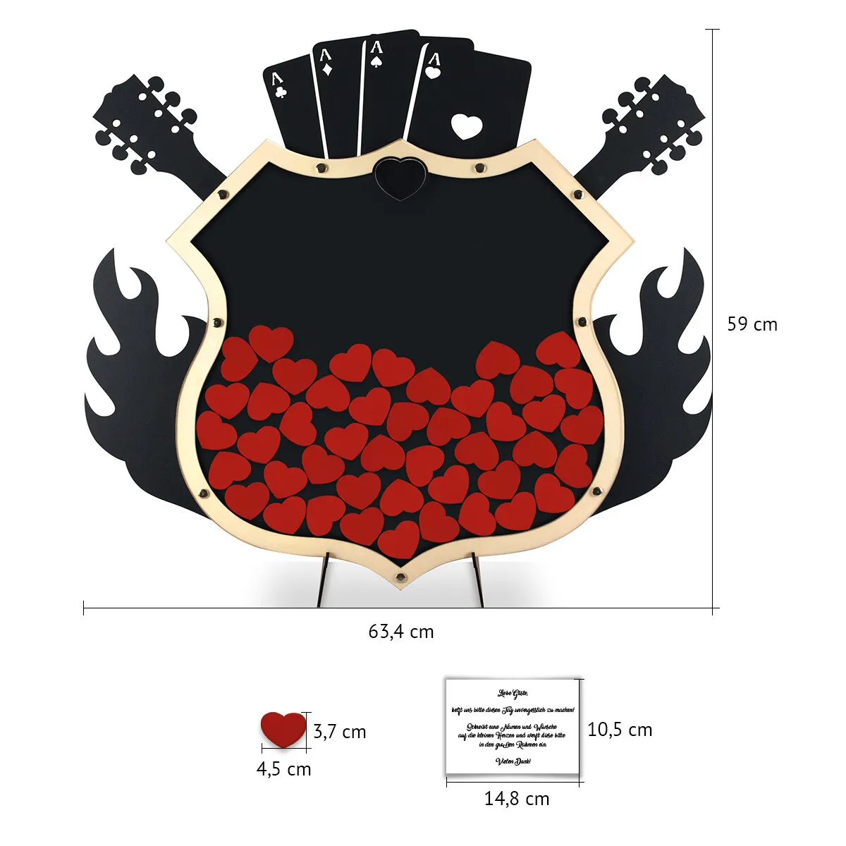 Gästebuch Alternative - Rockabilly Anthrazit