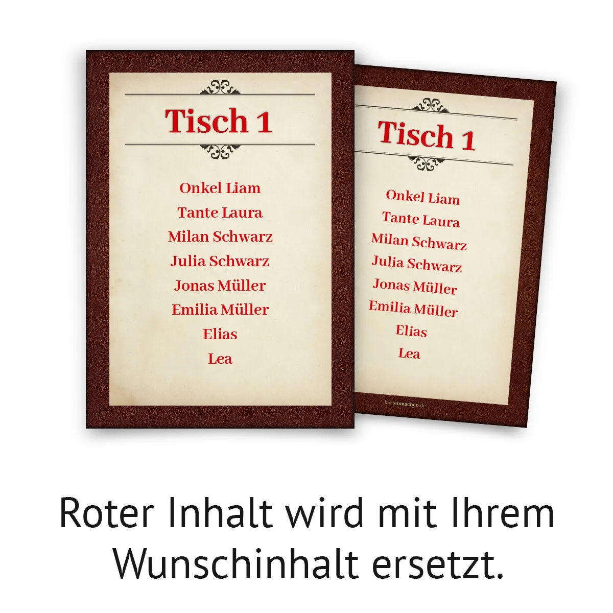 Hochzeit Tisch Sitzplan - Märchenbuch