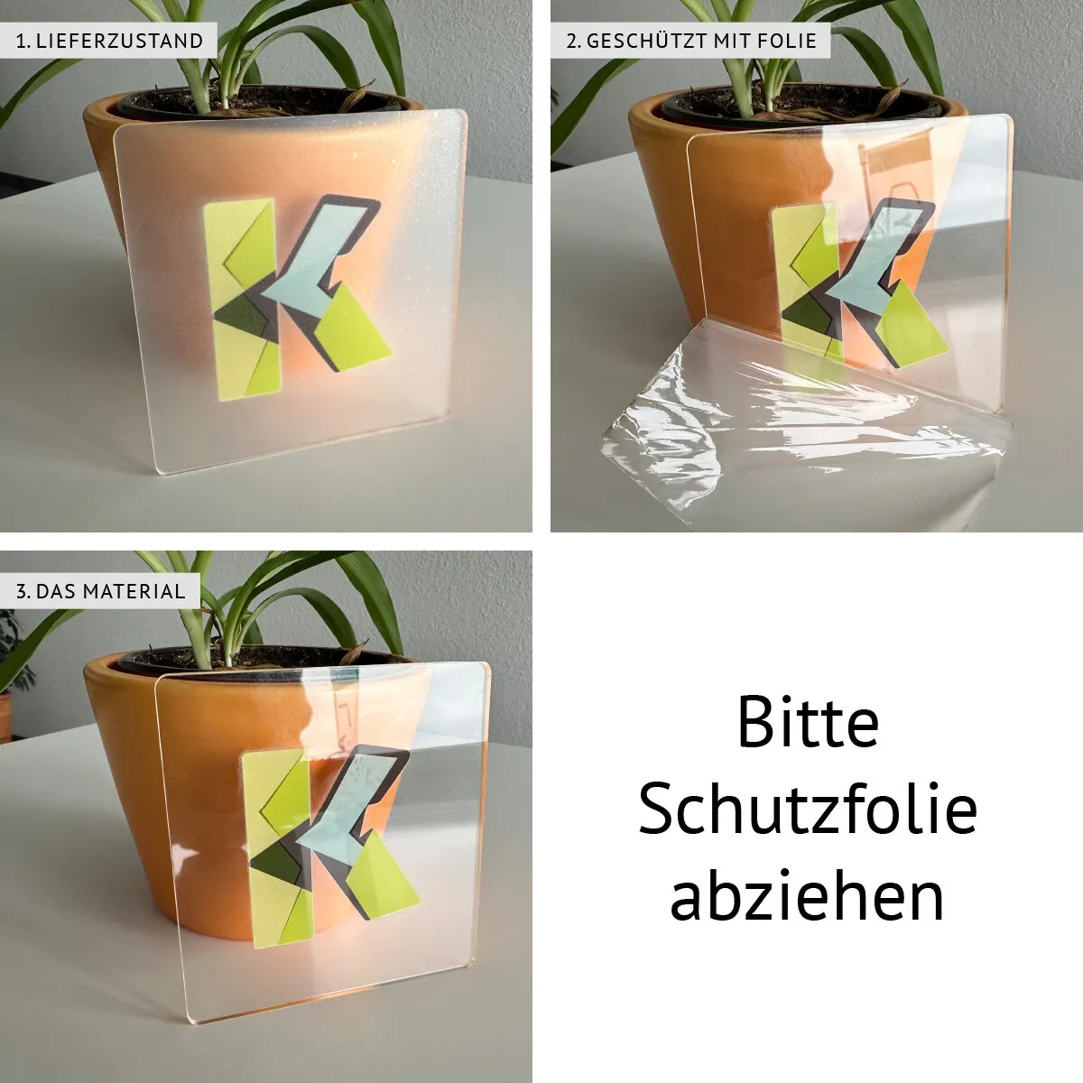 Personalisierter Acrylglas Kalender - Wochenplaner