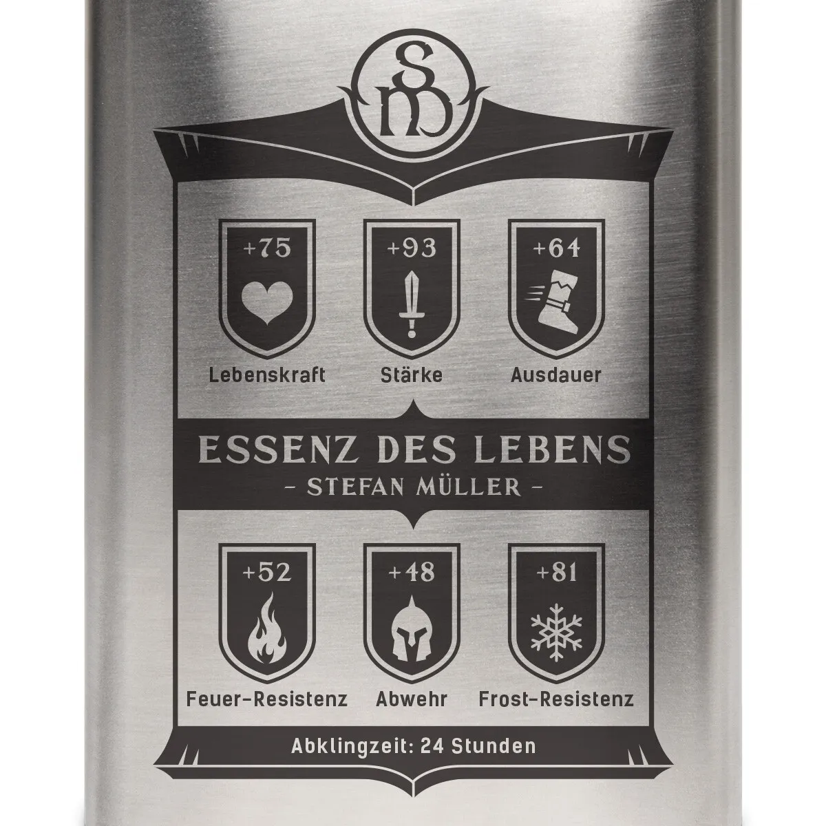 Flachmann 237 ml - Essenz des Lebens