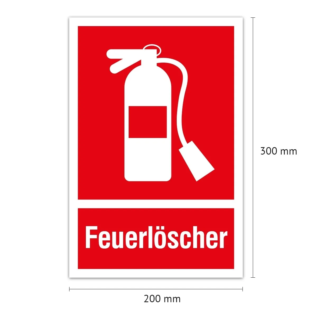 Aluverbund Schild - Feuerlöscher