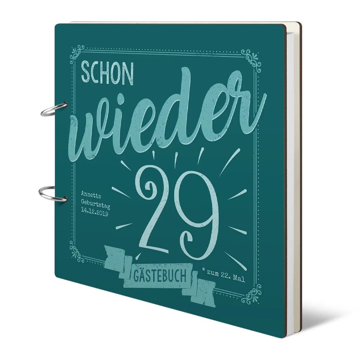 Personalisiertes Geburtstag Gästebuch 50 Jahre - schon wieder 29