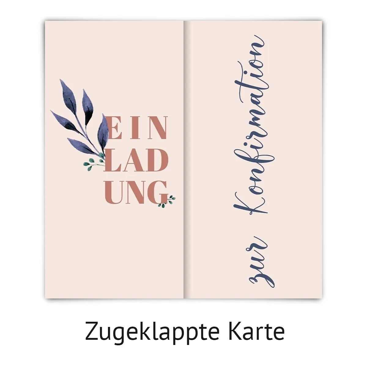 Konfirmation Einladungskarten - Glückstaube