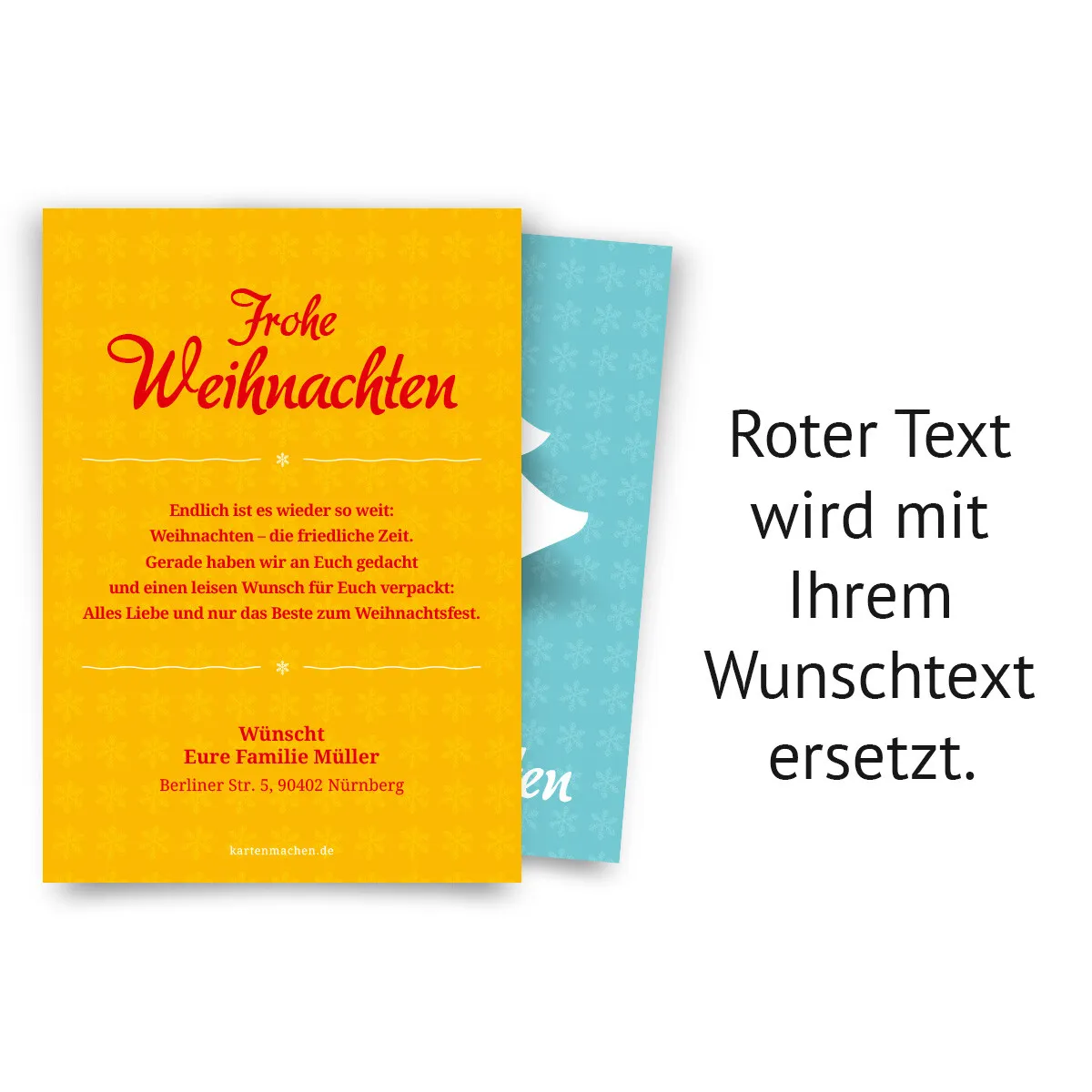 Weihnachtskarten - moderner Tannenbaum