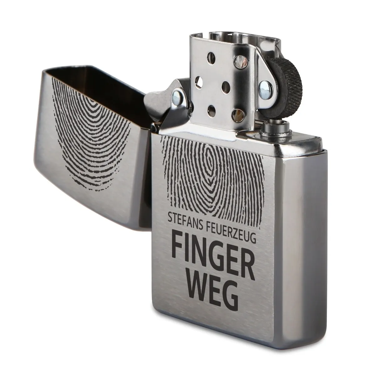 Zippo Sturmfeuerzeug Chrom - Finger weg