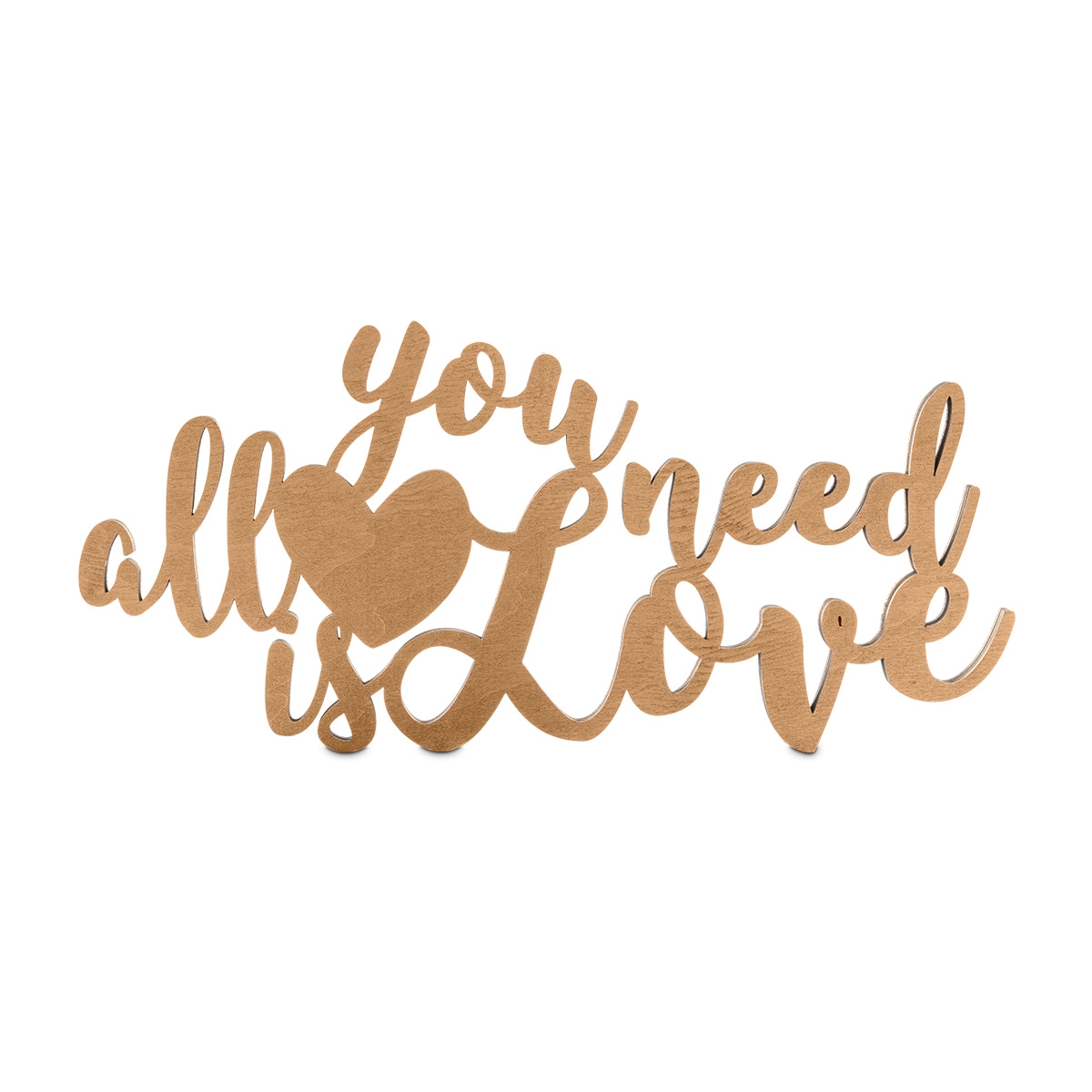 Holz Schriftzug Deko - All you need is Love