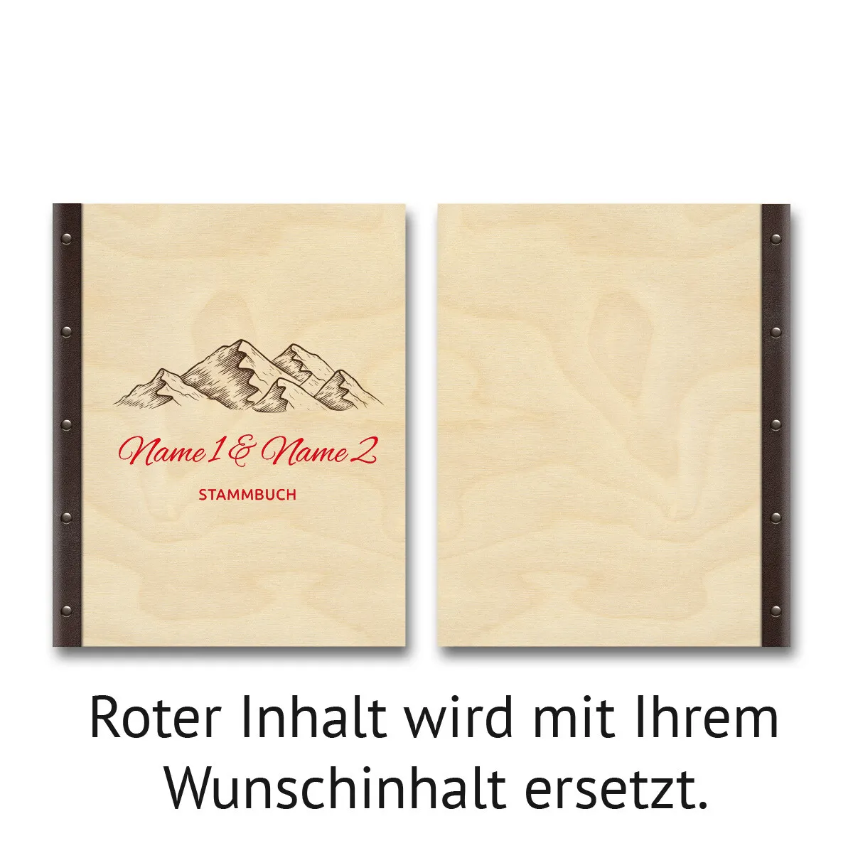 Personalisiertes Stammbuch - Berge