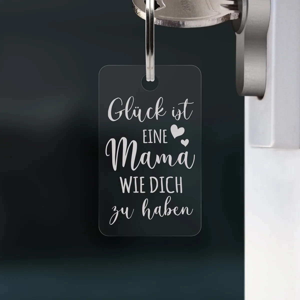 Acrylglas Schlüsselanhänger als Rechteck - Beste Mama