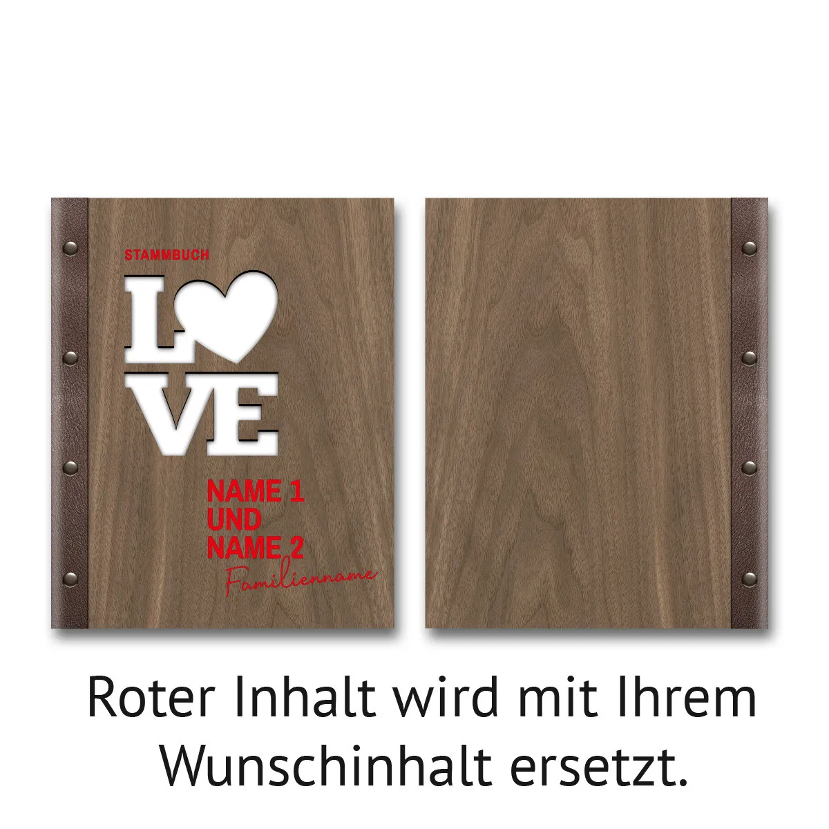 Personalisiertes Stammbuch - Love