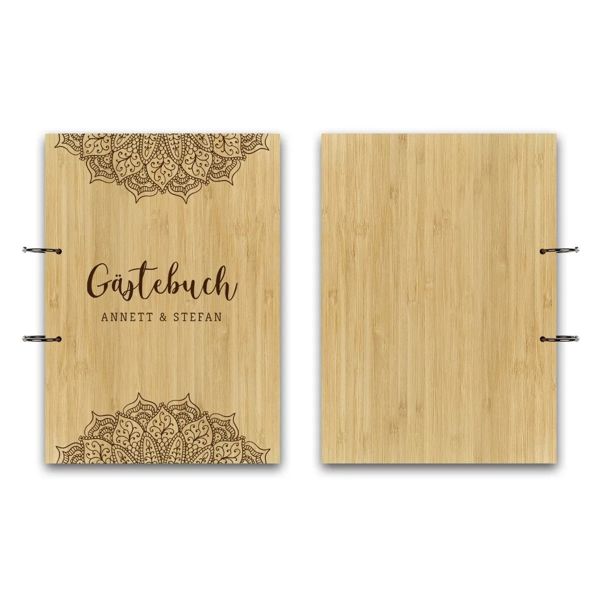 Personalisiertes Hochzeit Fotoalbum A4 - Mandala