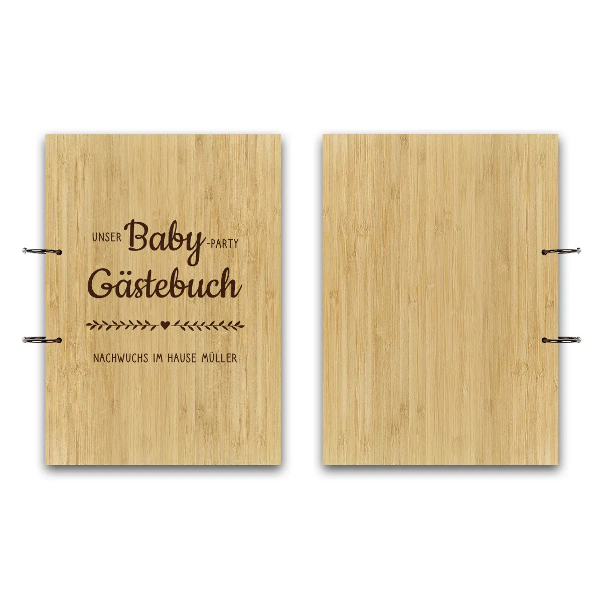 Personalisiertes Geburt Gästebuch A4 - Babyparty