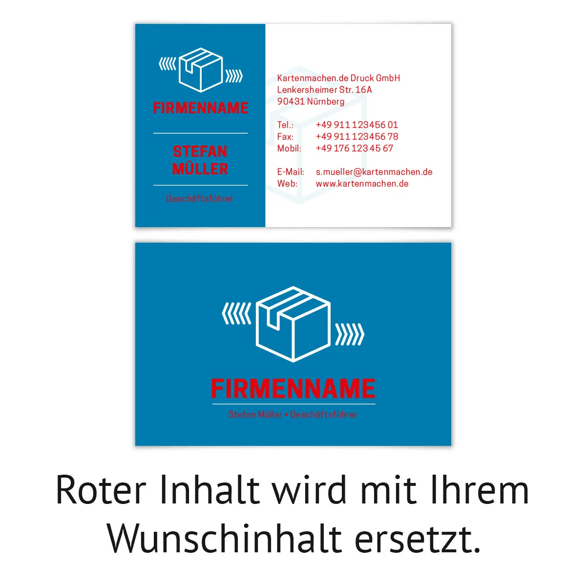 Visitenkarten - Logistik