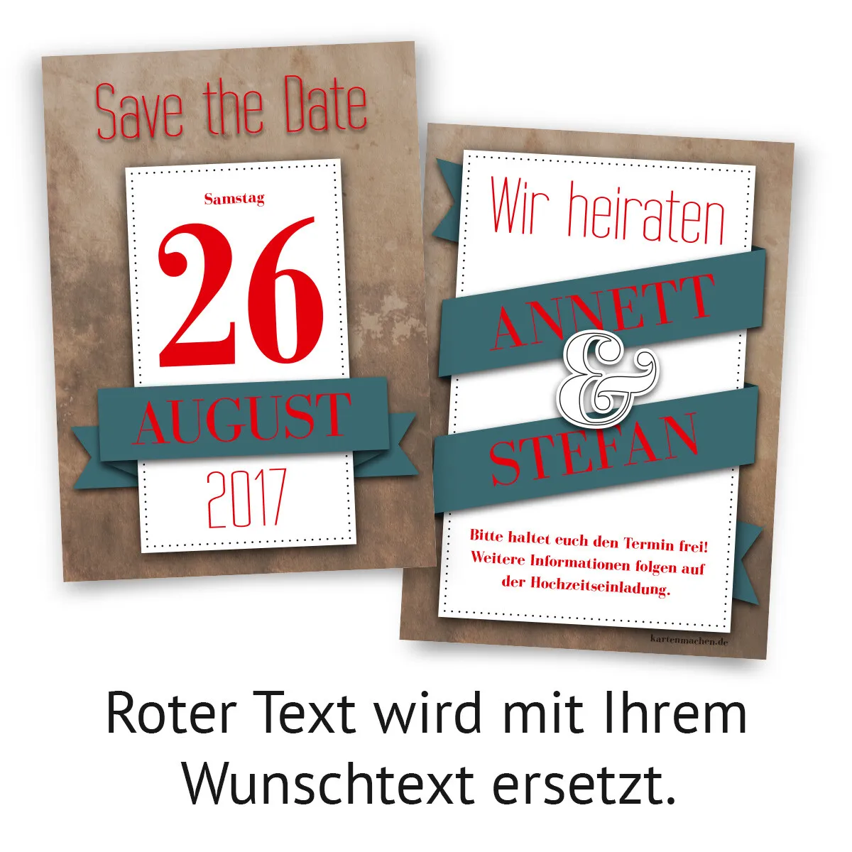 Save the Date Karten - Kalenderdatum