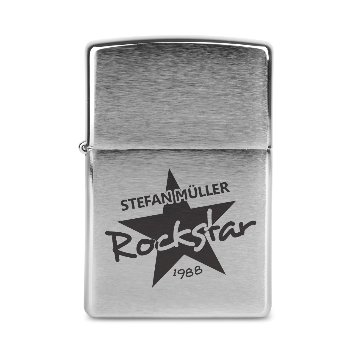 Zippo Sturmfeuerzeug Chrom - Rockstar