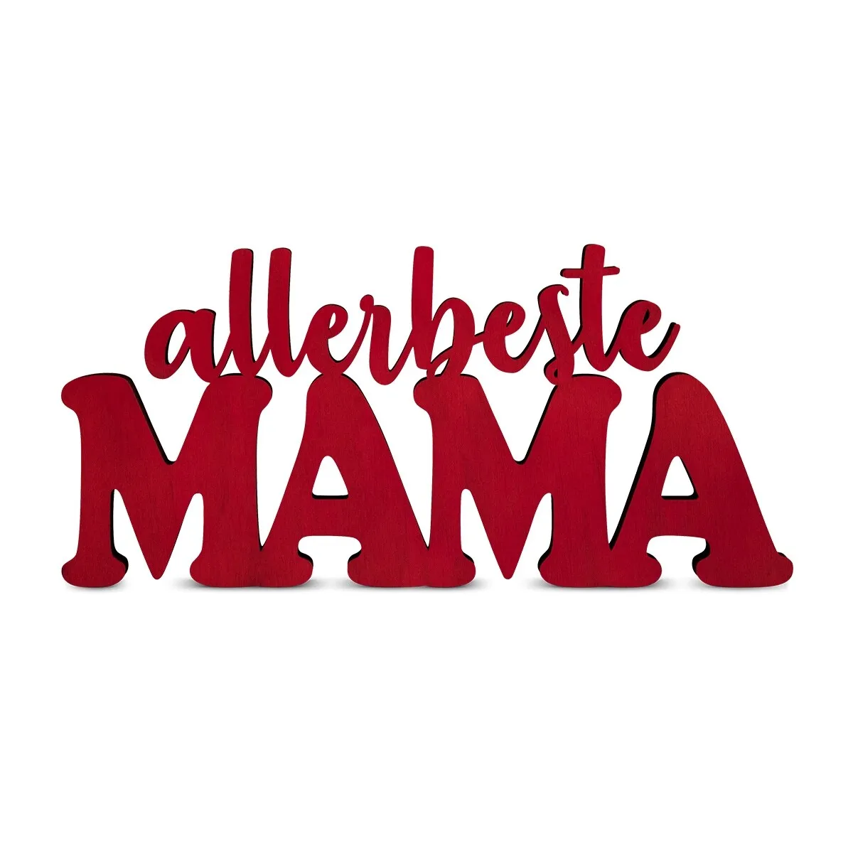 Holz Schriftzug Deko - Allerbeste Mama