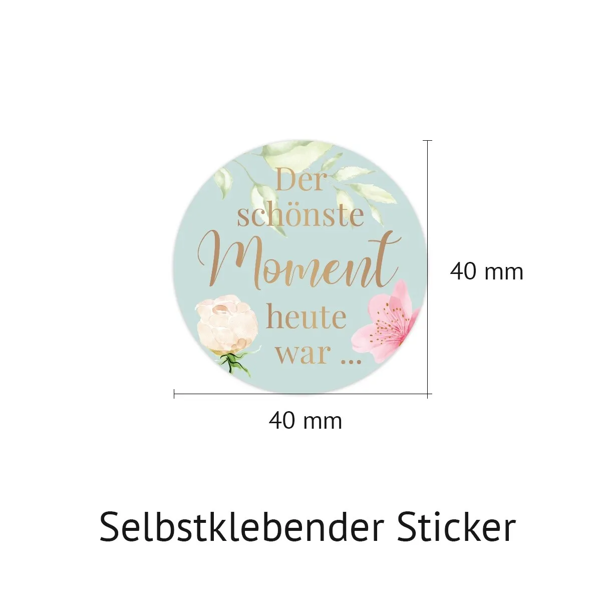 Gästebuch Taufe Konfirmation Kommunion Sticker Fragen - Blaue Blumen