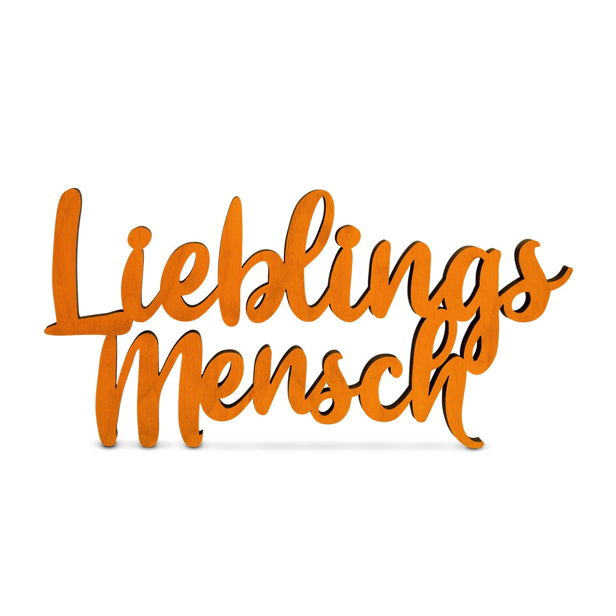 Holz Schriftzug Deko - Lieblings Mensch