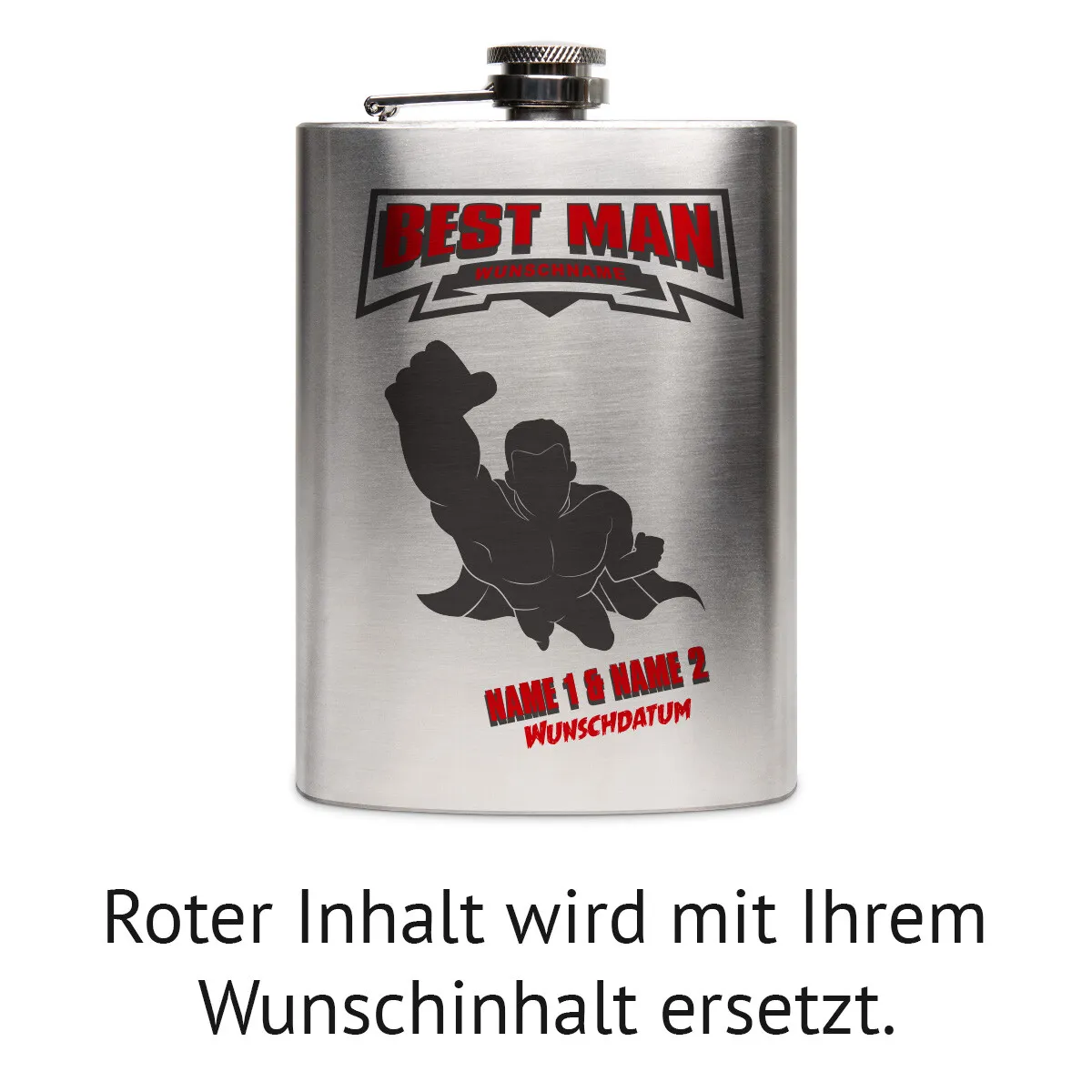 Flachmann 237 ml - Best Man