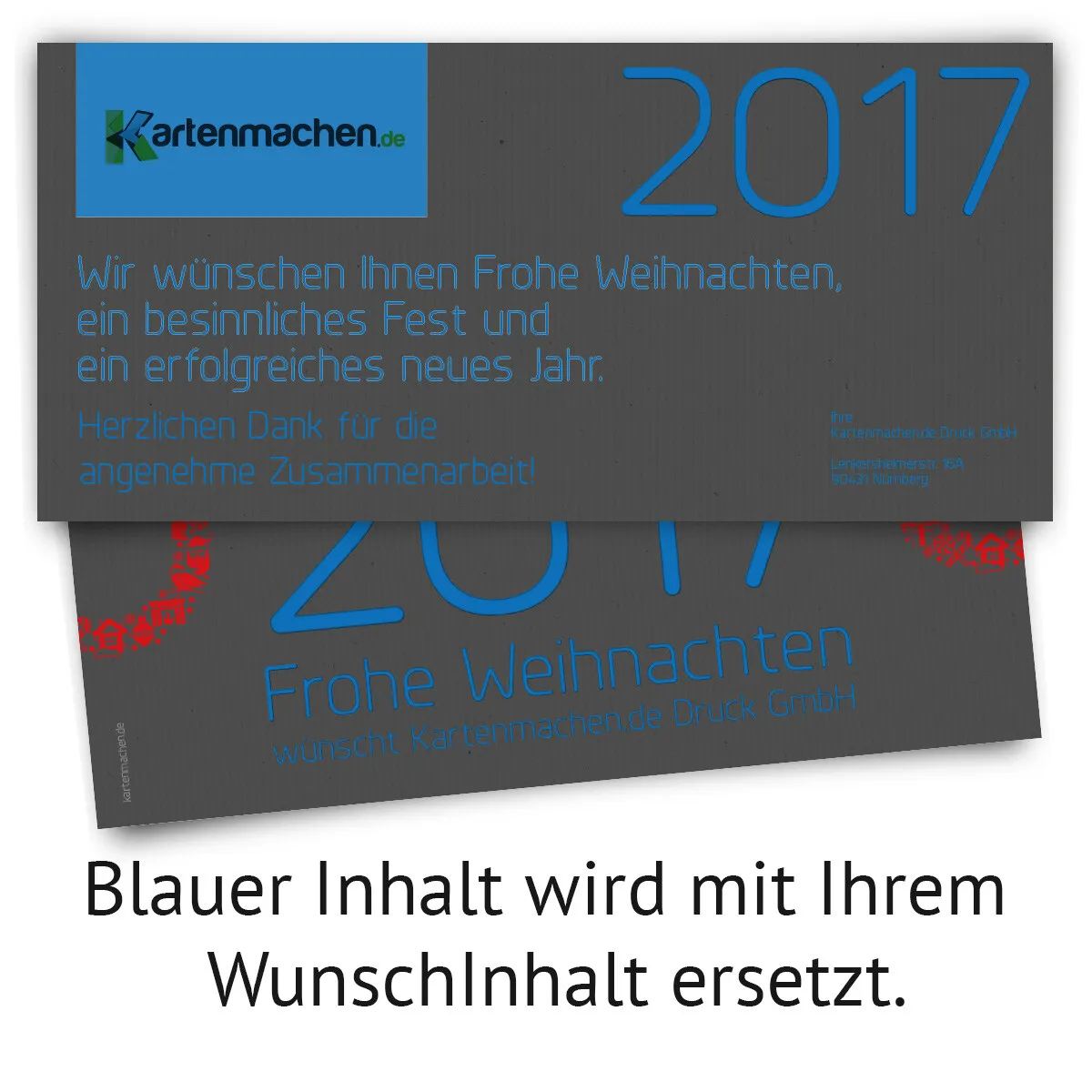 Geschäftliche Weihnachtskarten - neues Jahr