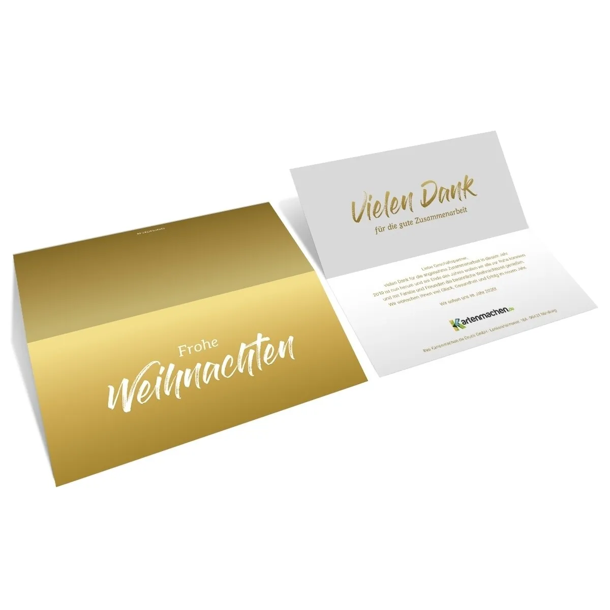 Firmen Weihnachtskarten - Goldene Weihnacht