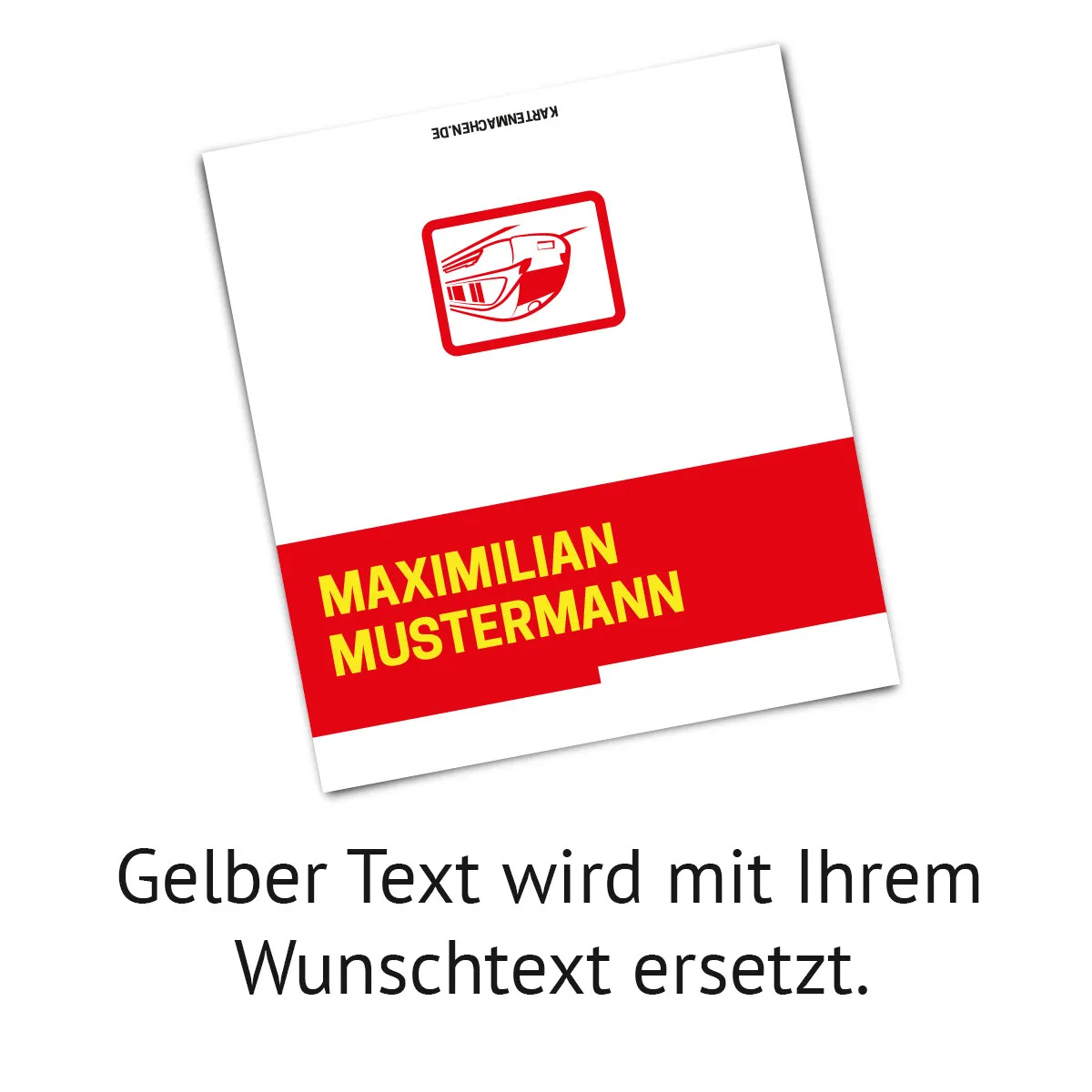 Tischkarten zum Geburtstag - Bahnkarte Motiv