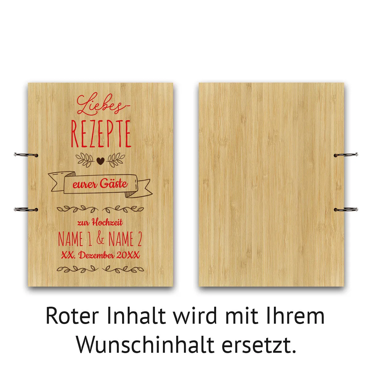 Personalisiertes Kochbuch A4 - Rezeptbuch