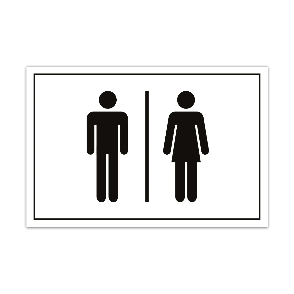 Aluverbund Schild - Toiletten