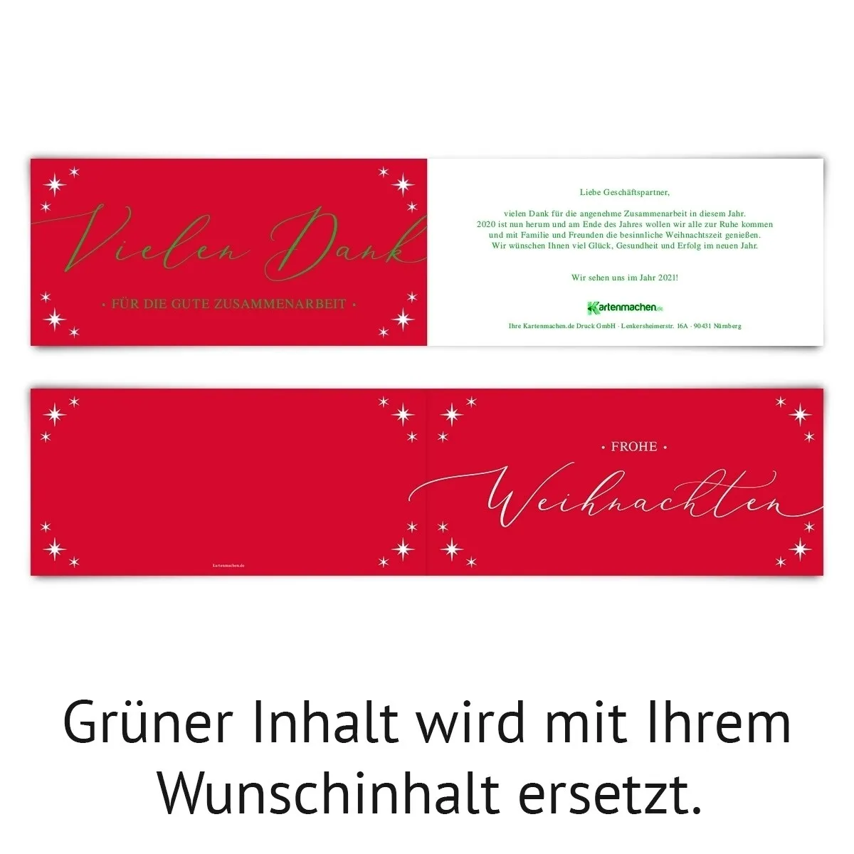 Firmen Weihnachtskarten - Weihnachtsglanz