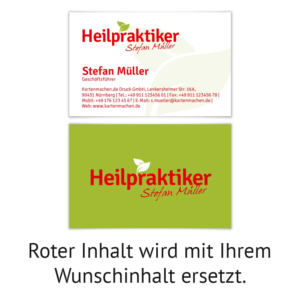 Visitenkarten - Heilpraktiker