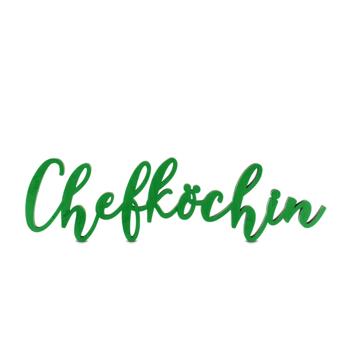 Holz Schriftzug Deko - Chefköchin