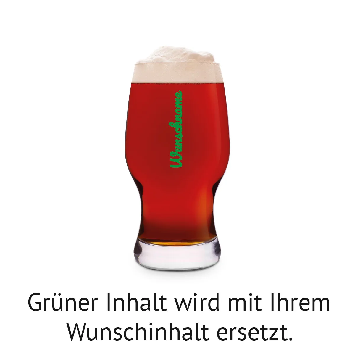 Leonardo Craft Beer Glas 0,33 L - Schriftzug Name