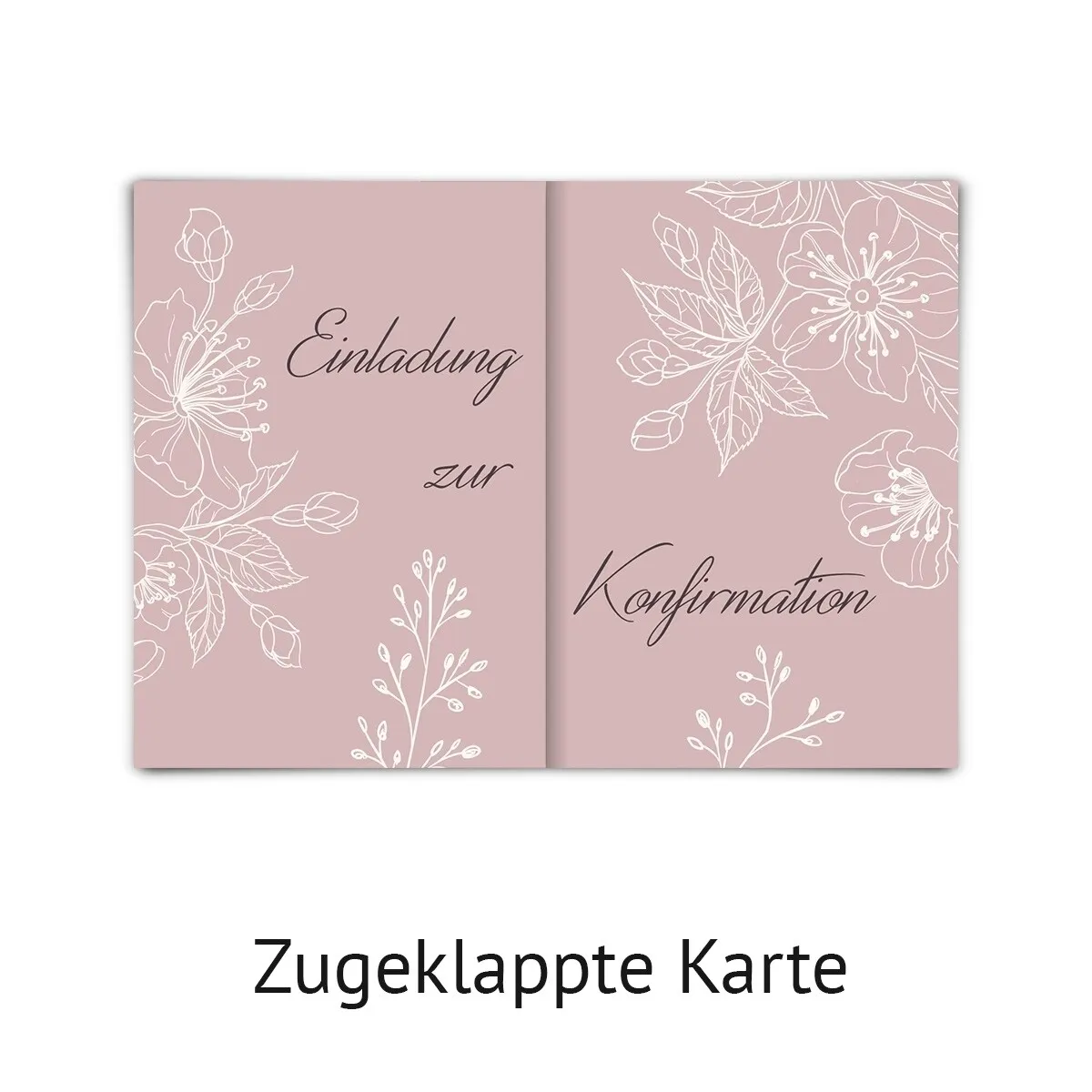 Konfirmation Einladungskarten - Kirschblüten