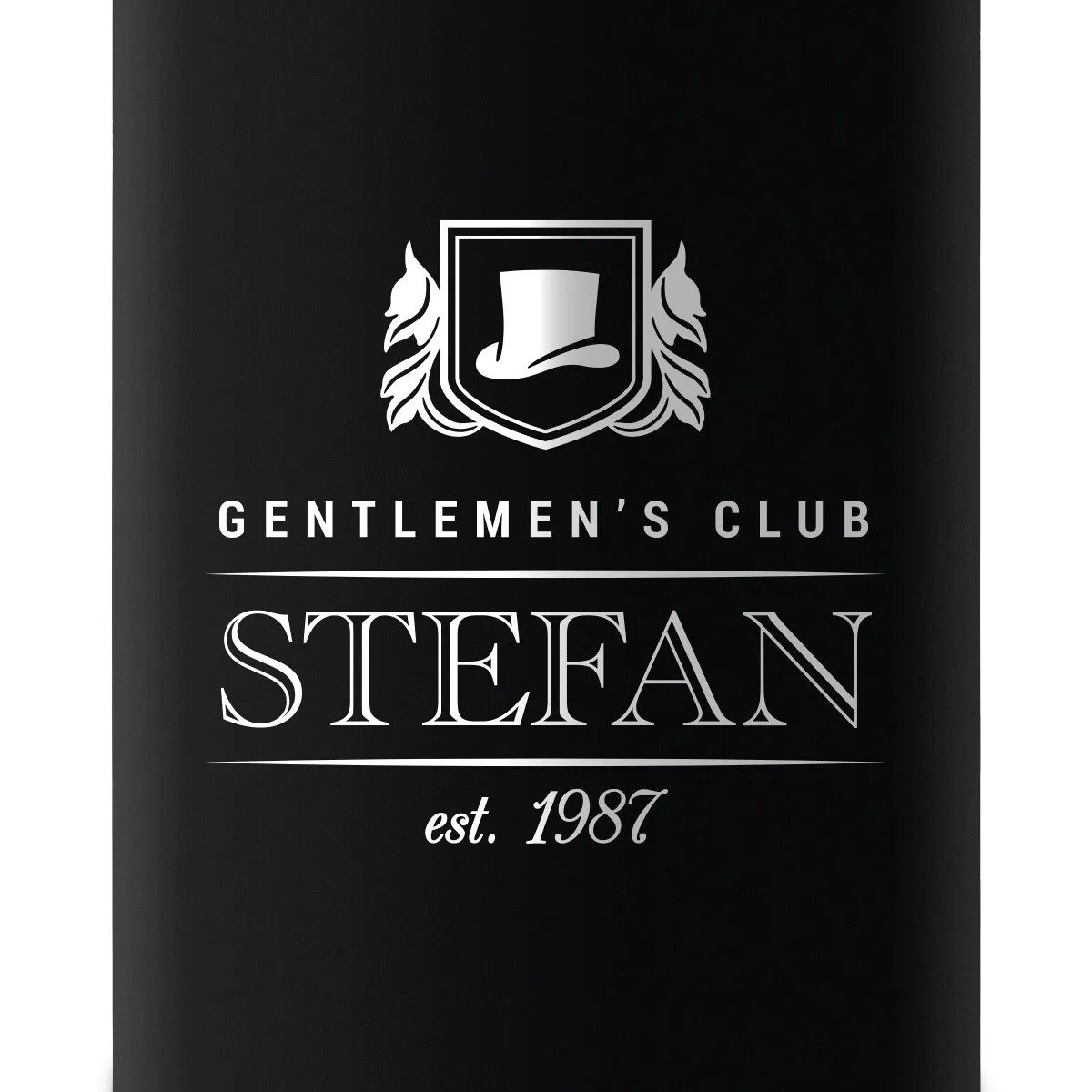 Flachmann 237 ml Schwarz Matt - Gentlemen's Club