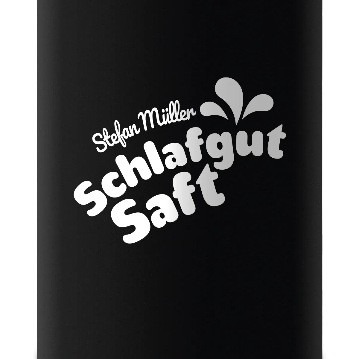 Flachmann 237 ml Schwarz Matt - Schlafgut Saft