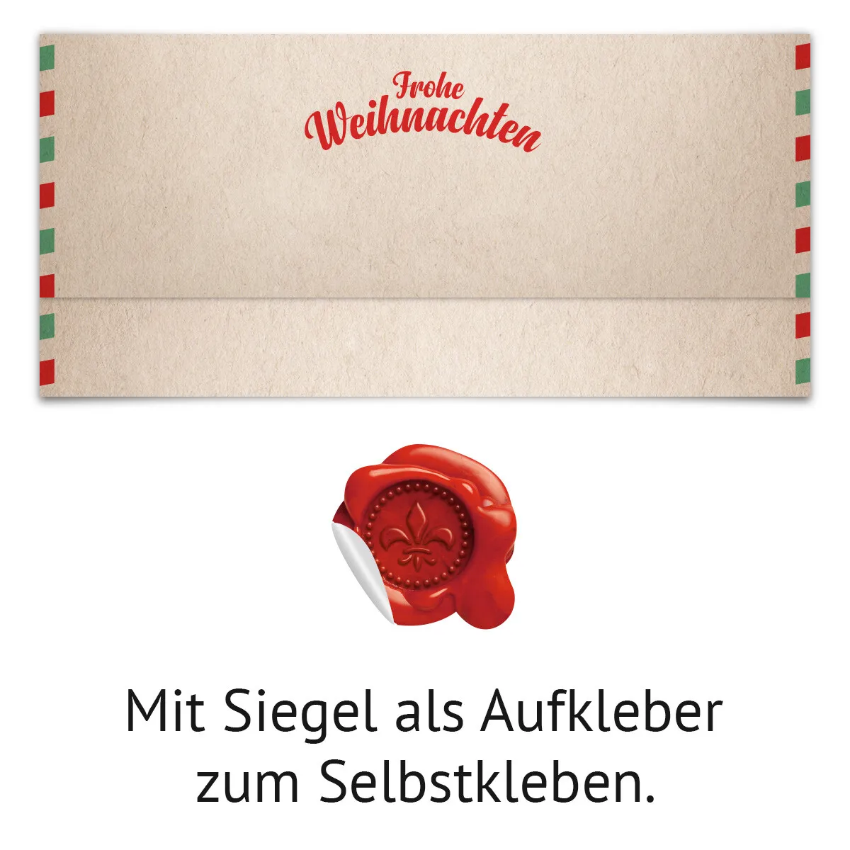 Firmen Weihnachtskarten - Brief vom Weihnachtsmann