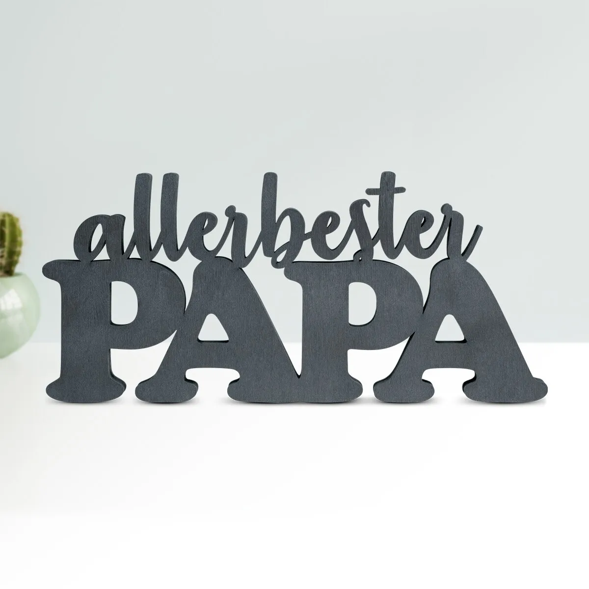 Holz Schriftzug Deko - Allerbester Papa