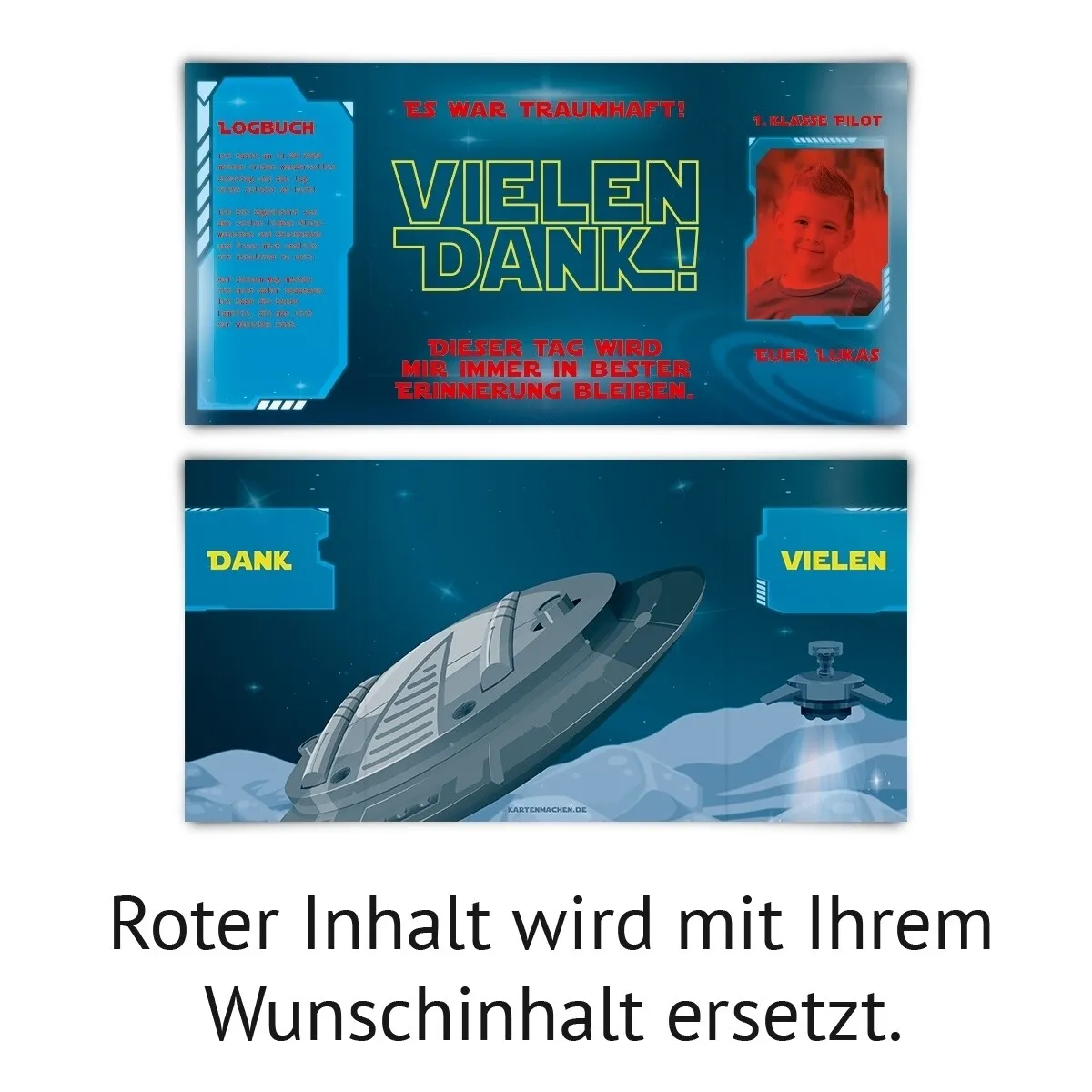 Danksagungskarten zur Einschulung - Das wars