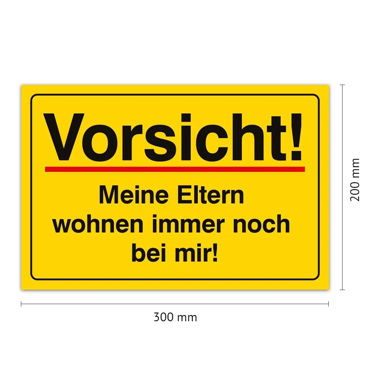 Aluverbund Schild - Vorsicht Eltern