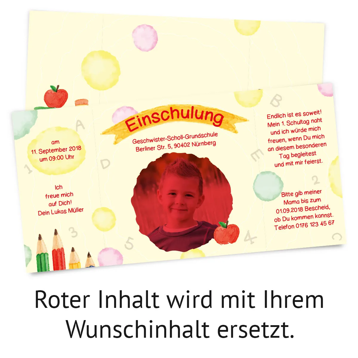 Einladungen zur Einschulung - Schulreif