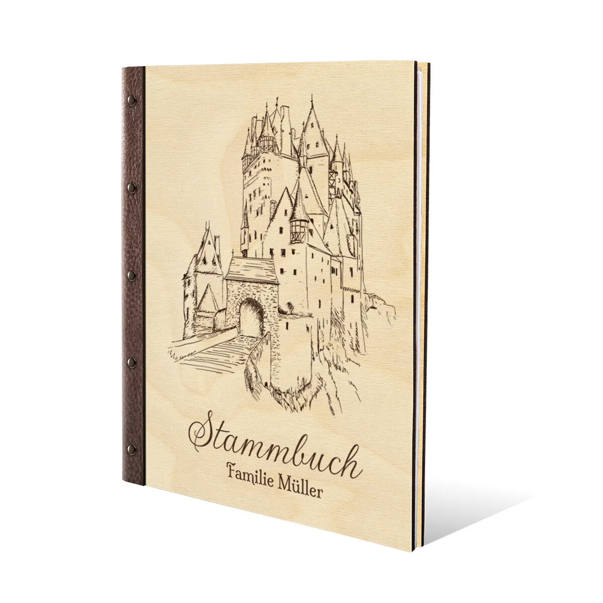 Personalisiertes Stammbuch - Mittelalter Burg