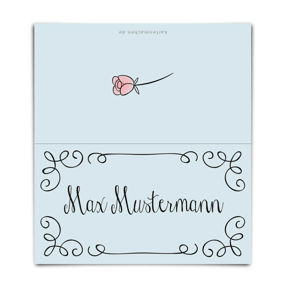 Hochzeit Tischkarten - Küssendes Paar