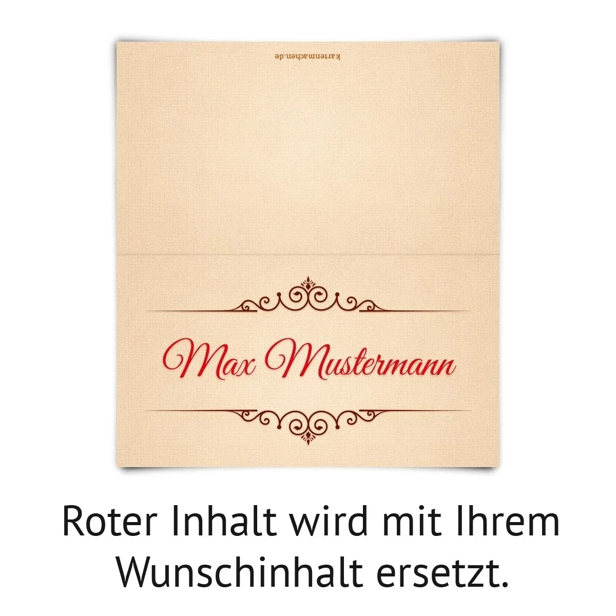 Tischkarten zur Hochzeit - Zeitsprung