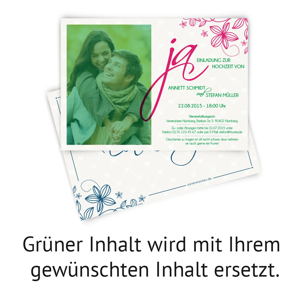 Hochzeitskarten - Ja!