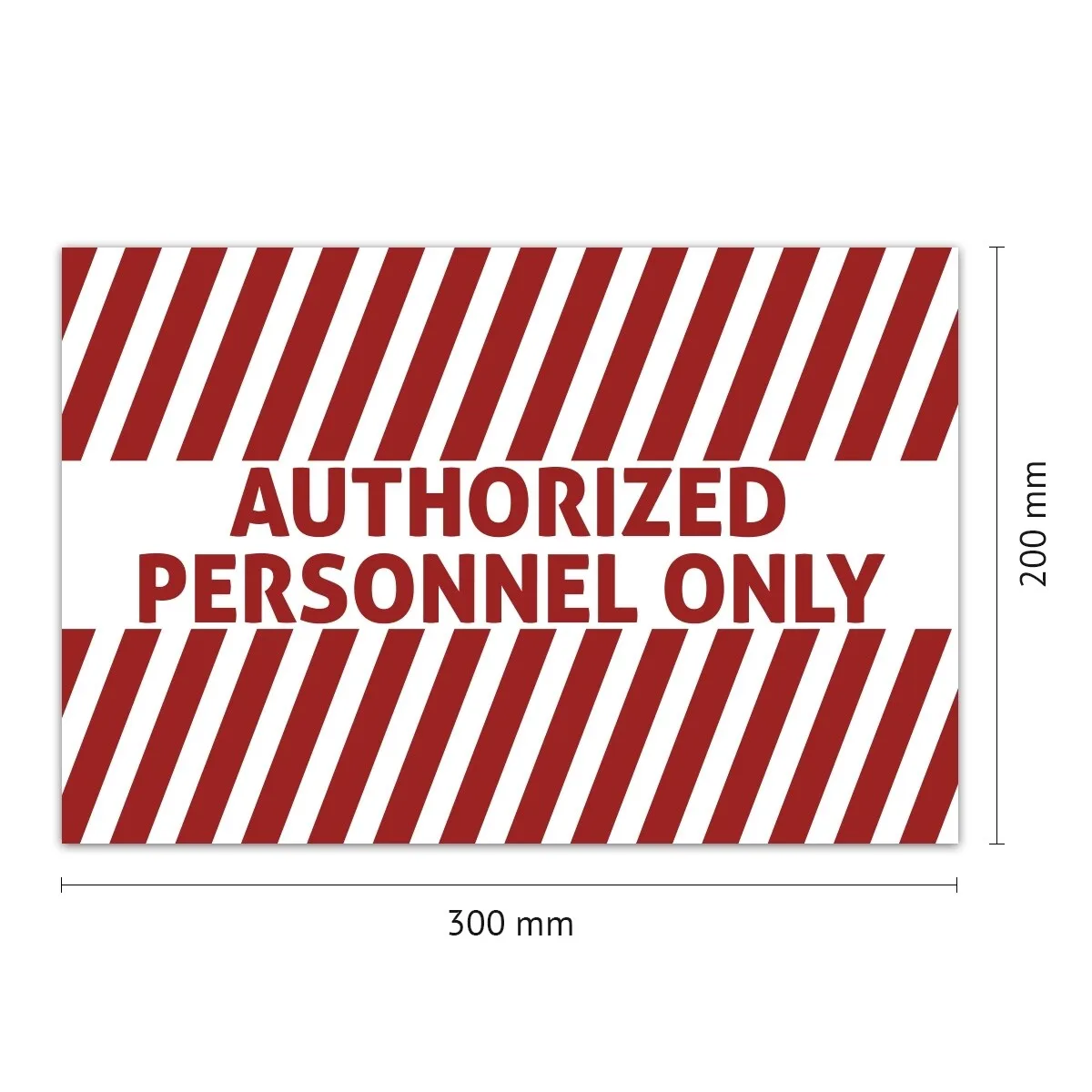 Aluverbund Schild englisch - Authorized Personnel Only