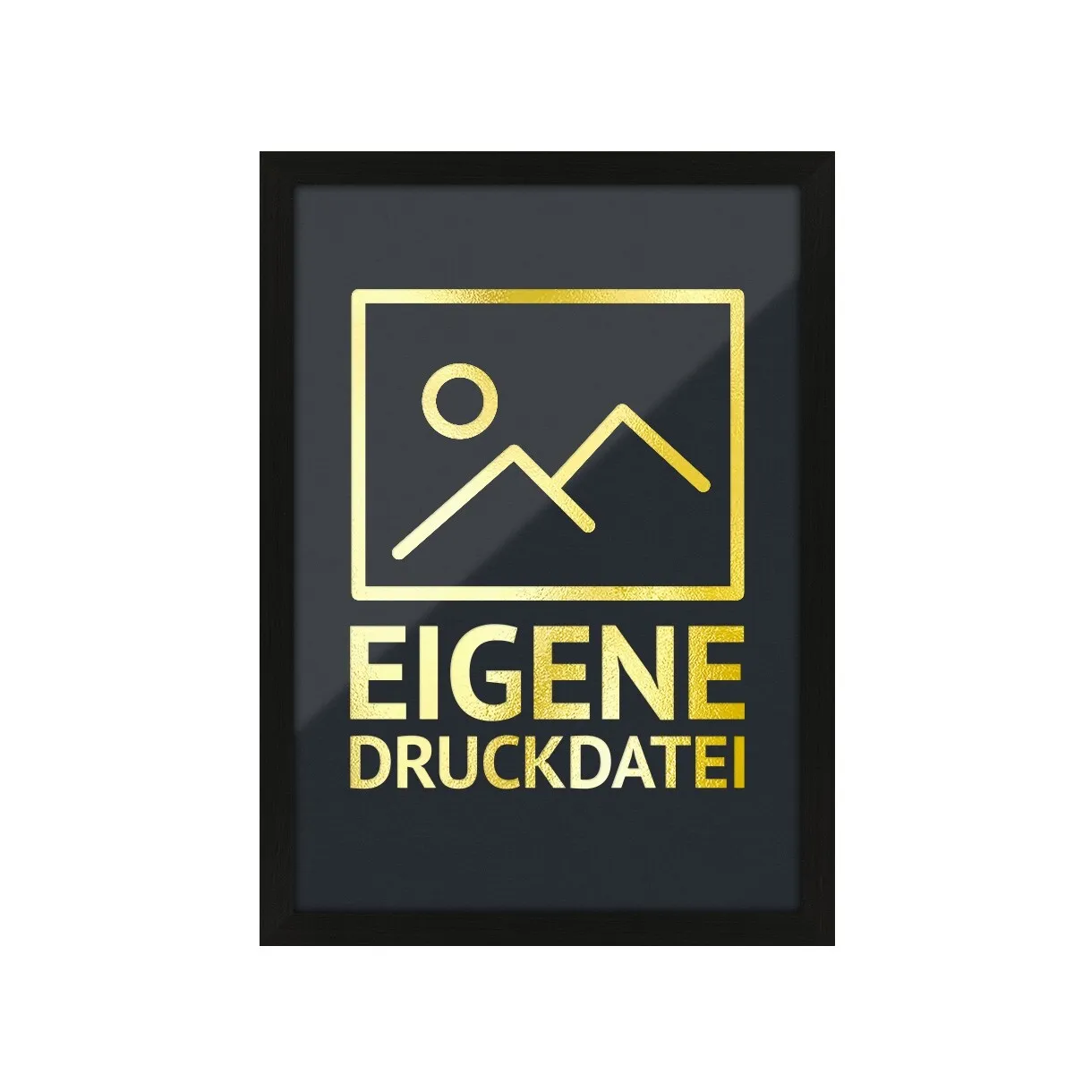 Personalisiertes Kunstdruck Poster mit Heißfolienprägung - Eigene Druckdatei hoch