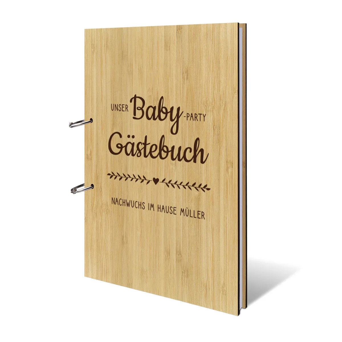 Personalisiertes Geburt Gästebuch A4 - Babyparty