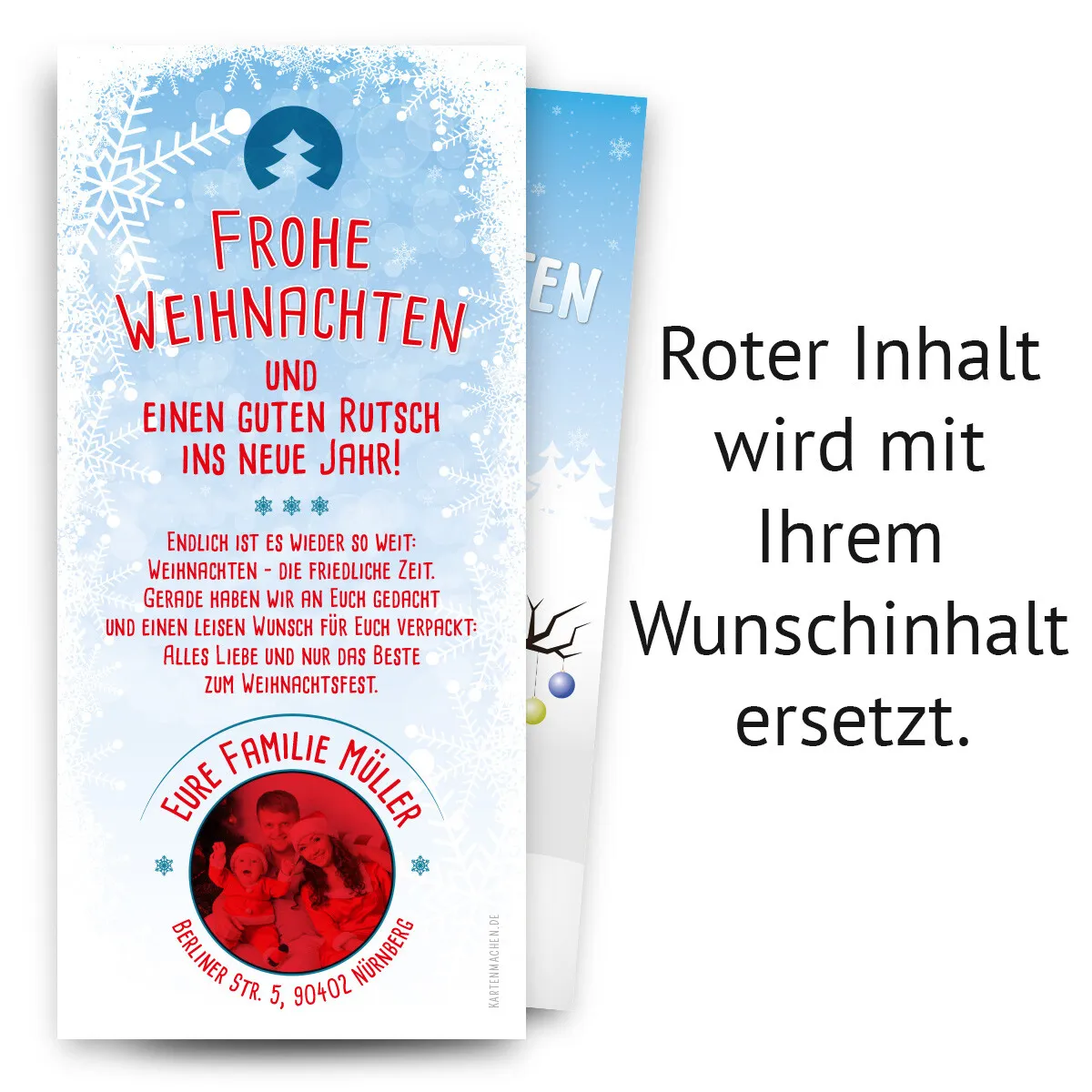 Weihnachtskarten - Schneemann